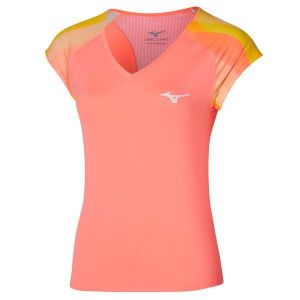 Футболка спортивна Mizuno Release Printed Tee Coral